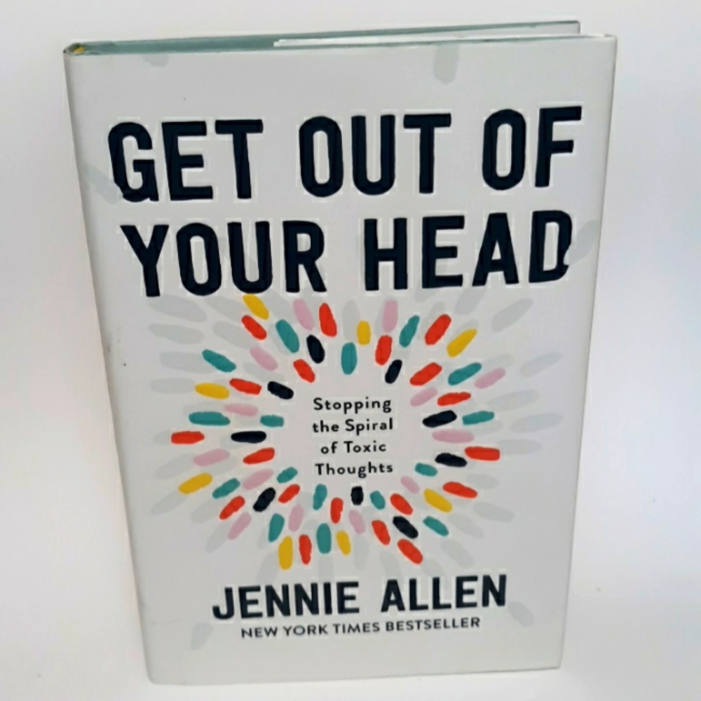 Get Out of Your Head by Jennie Allen Self Help Hardcover Book Flaw Ink Underline
